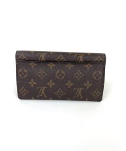 Louis Vuitton Jeanne Monogram Wallet with Berry Leather