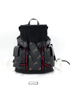 Gucci GG Supreme Tigers Bestiary Backpack Black