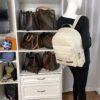 Gucci Calfskin Logo Cream Leather Backpack 12