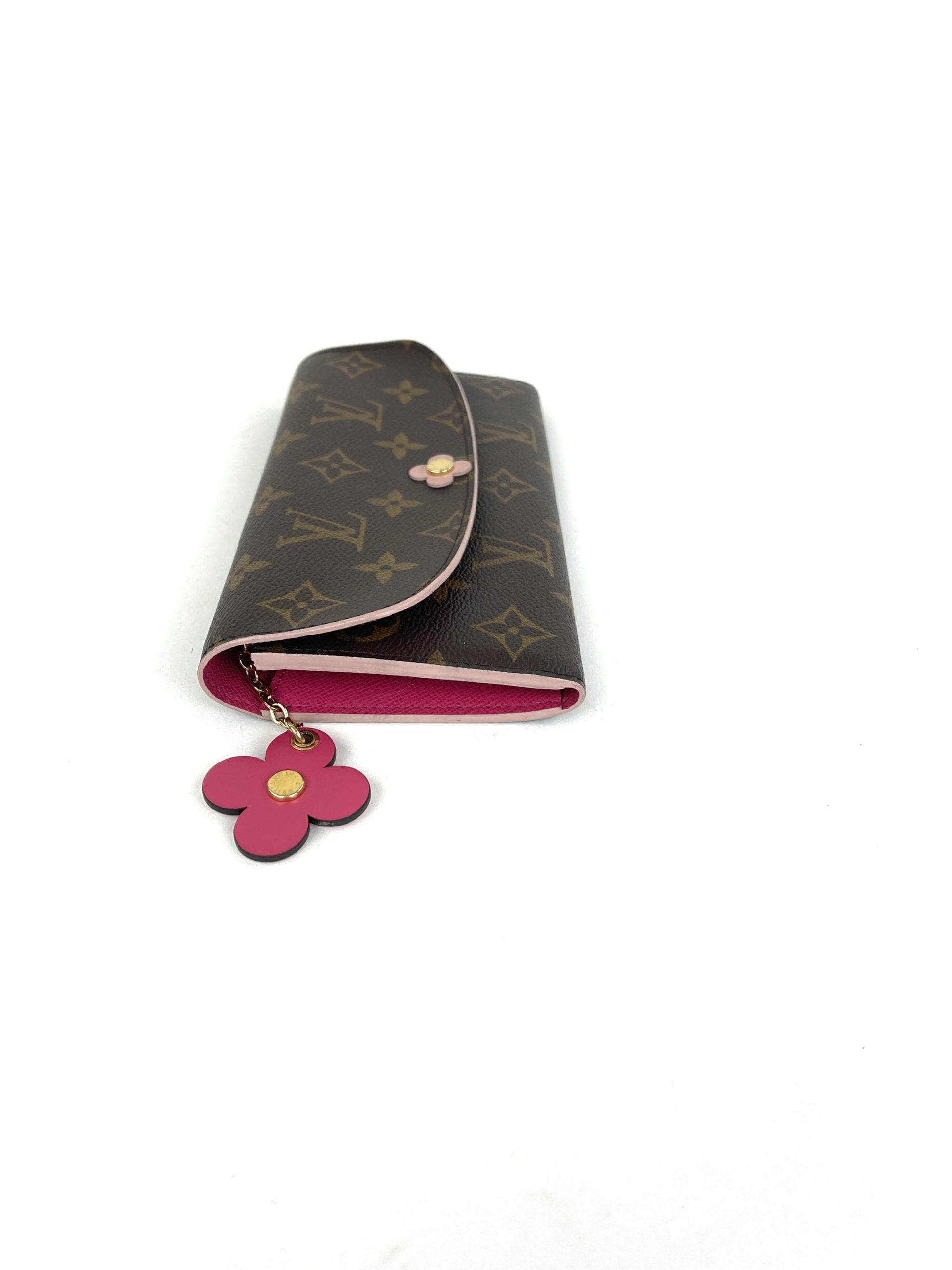 louis vuitton black flower wallet
