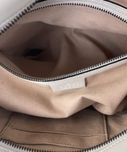 Gucci Calfskin Matelasse Large GG Marmont Chain Shoulder Bag Off White
