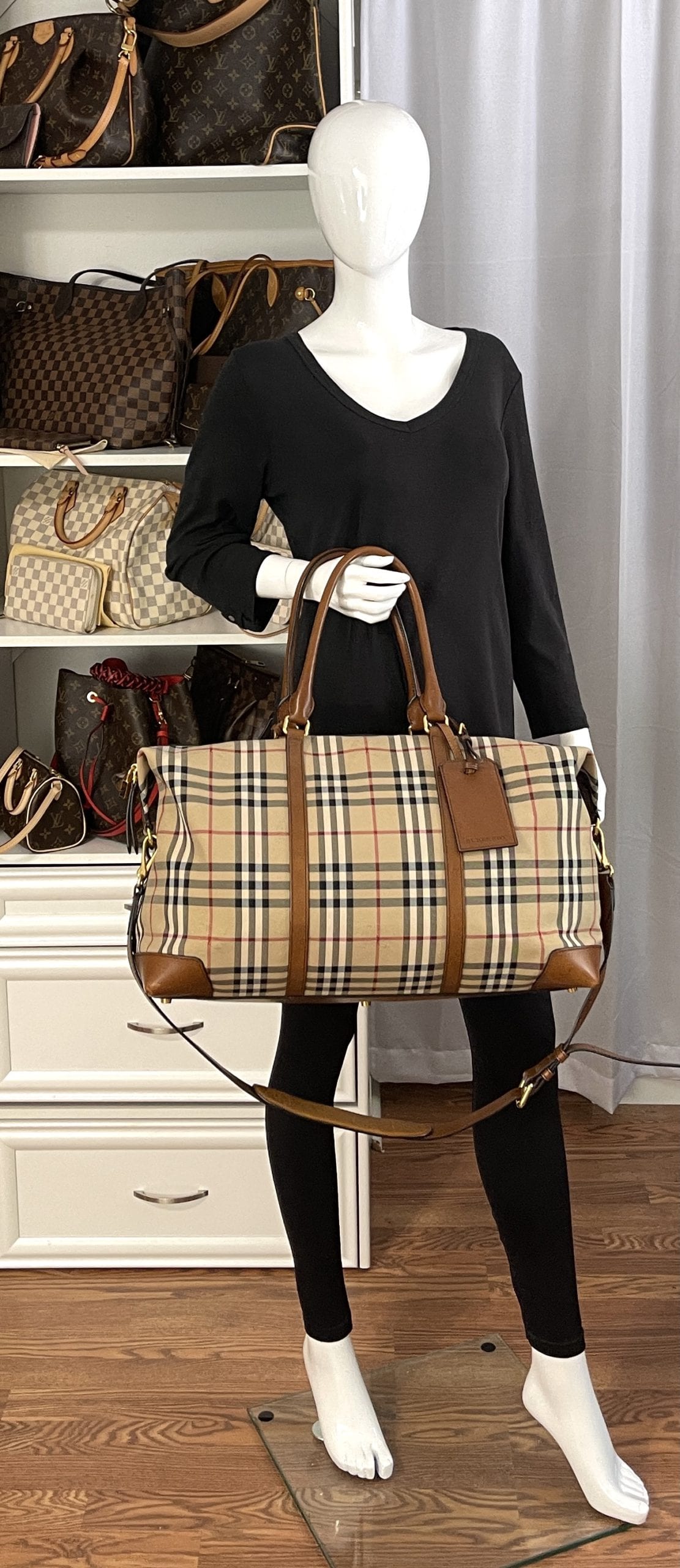 Perle Fremskridt Antipoison Burberry Horseferry Check Large Alchester Holdall Duffle Bag - A World Of  Goods For You, LLC