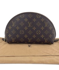 Louis Vuitton Monogram Trousse Demi Ronde Cosmetic Pouch