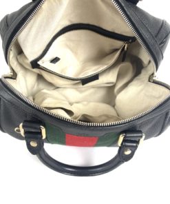 Gucci Boston Bag Black Leather Inside