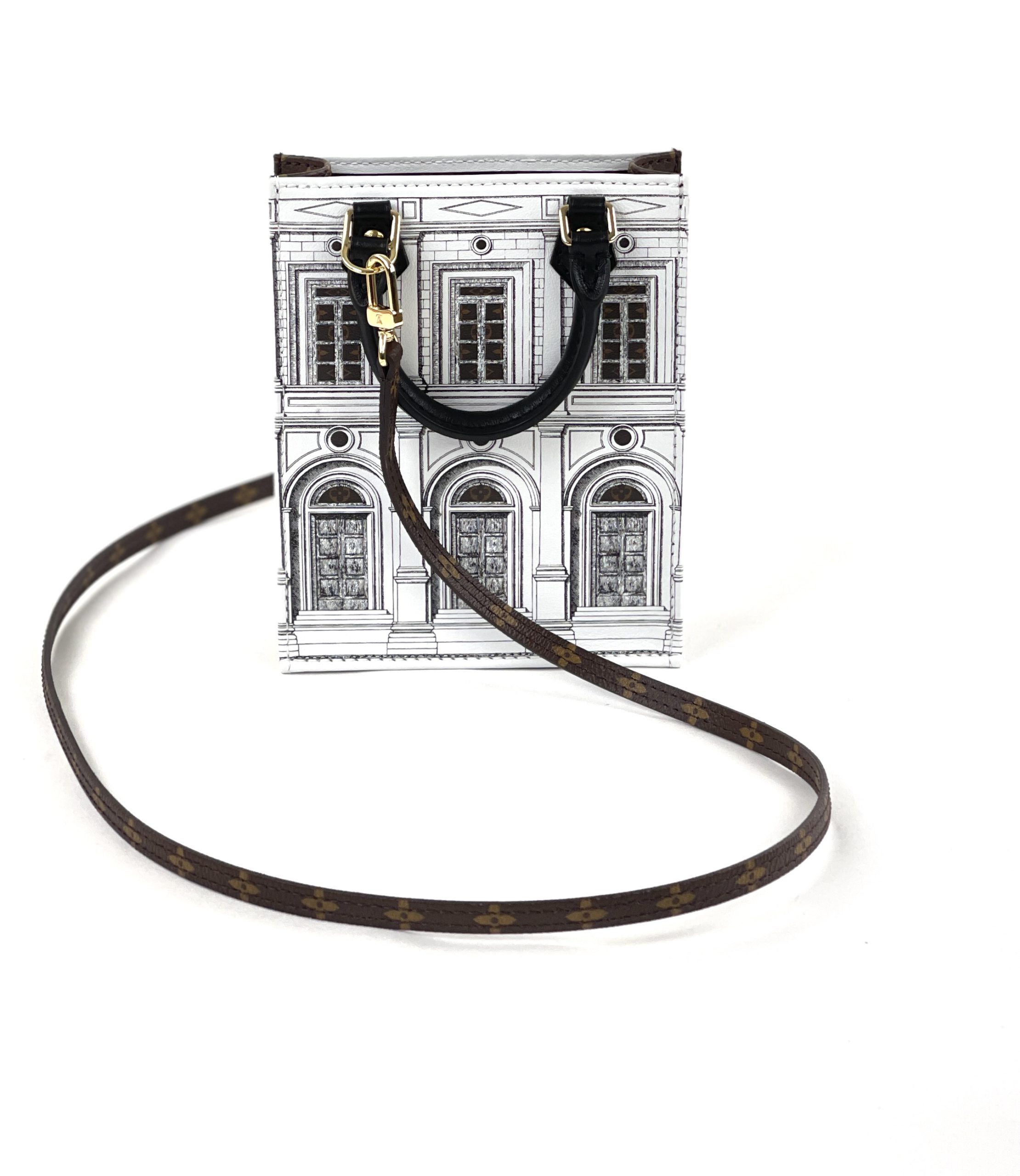 Louis Vuitton x Fornasetti Architettura Petit Sac Plat - White Mini Bags,  Handbags - LOU786716