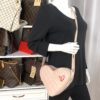 Louis Vuitton Lambskin Embossed Monogram Fall In Love Sac Coeur Light Pink 2