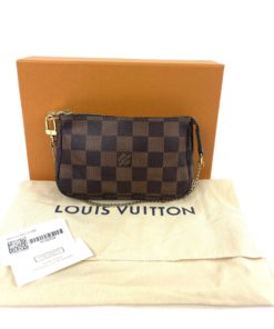 Louis Vuitton Damier Ebene Mini Pochette Accessories Box