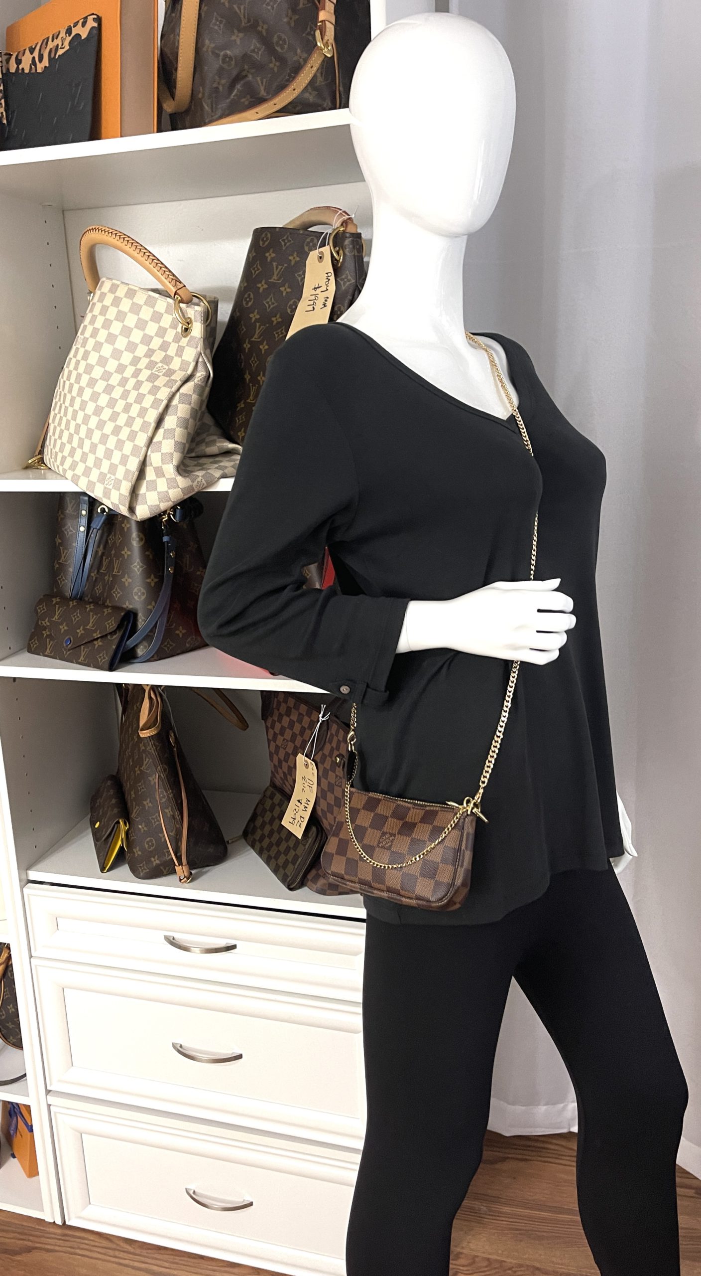 Louis Vuitton Damier Ebene New Model Pochette Accessories - A World Of  Goods For You, LLC