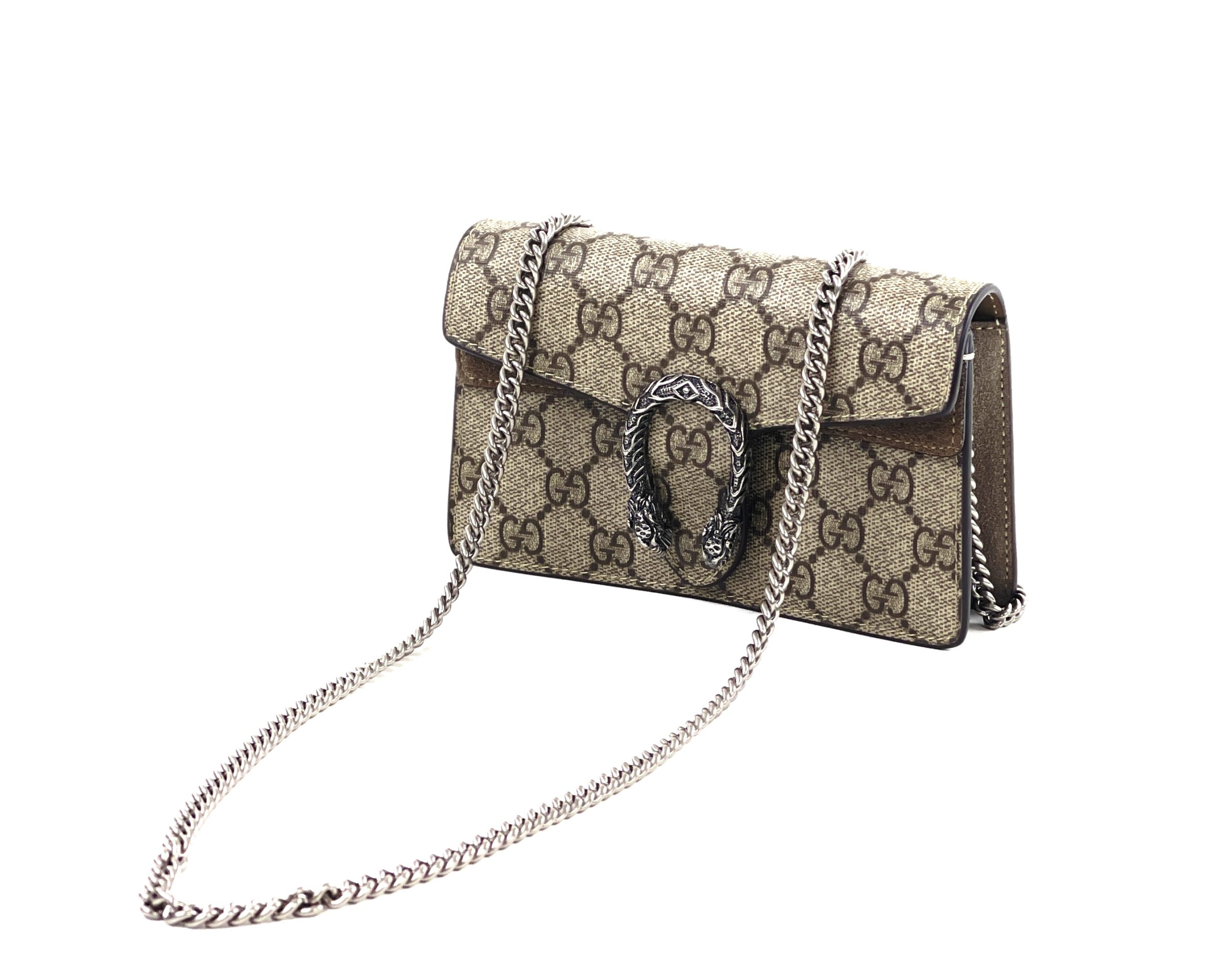Gucci GG Supreme Dionysus Super Mini Bag (SHF-dkDI65) – LuxeDH