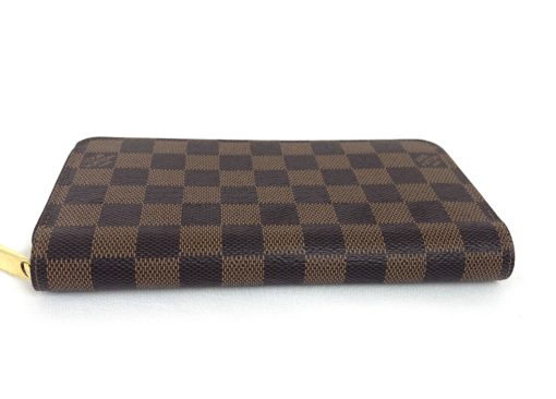 Louis Vuitton Damier Ebene Zippy Wallet With Rose Ballerine 12