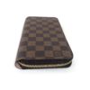 Louis Vuitton Damier Ebene Zippy Wallet With Rose Ballerine 14