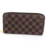 Louis Vuitton Damier Ebene Zippy Wallet With Rose Ballerine 5