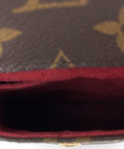 Louis Vuitton Monogram Partition Wristlet Brown Cloth ref.734073