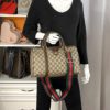 Vintage Gucci GG Tan Coated Canvas Satchel 4