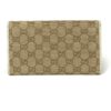 Gucci GG Tan Canvas Flap Wallet With Cream Leather Trim 9