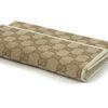 Gucci GG Tan Canvas Flap Wallet With Cream Leather Trim 6