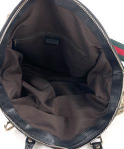 Gucci GG Small Sukey Shoulder Bag with Black Leather Trim