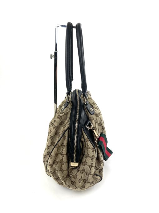 Gucci GG Small Sukey Shoulder Bag with Black Leather Trim 9