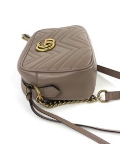 Gucci GG Rose Beige Marmont Small Matelassé Shoulder Bag / Crossbody