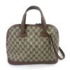 Vintage Gucci GG Coated Canvas Dome Satchel 22