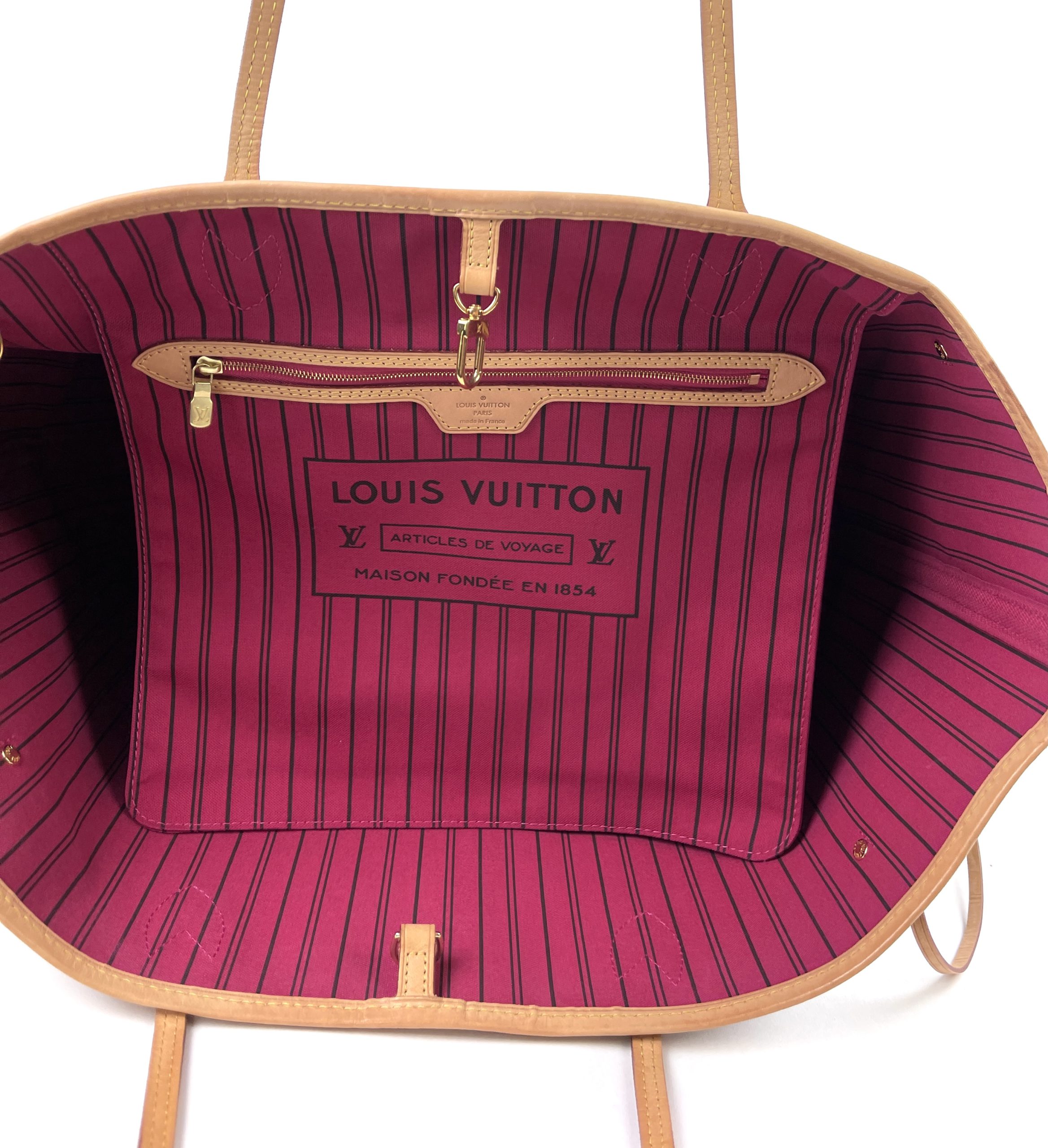 Louis Vuitton Pink Monogram Wild at Heart Neverfull Pochette MM or GM 98lv62