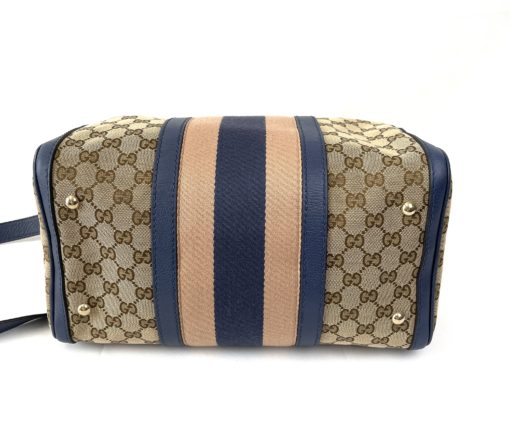 Gucci GG Boston Bag Blue and Pink 20