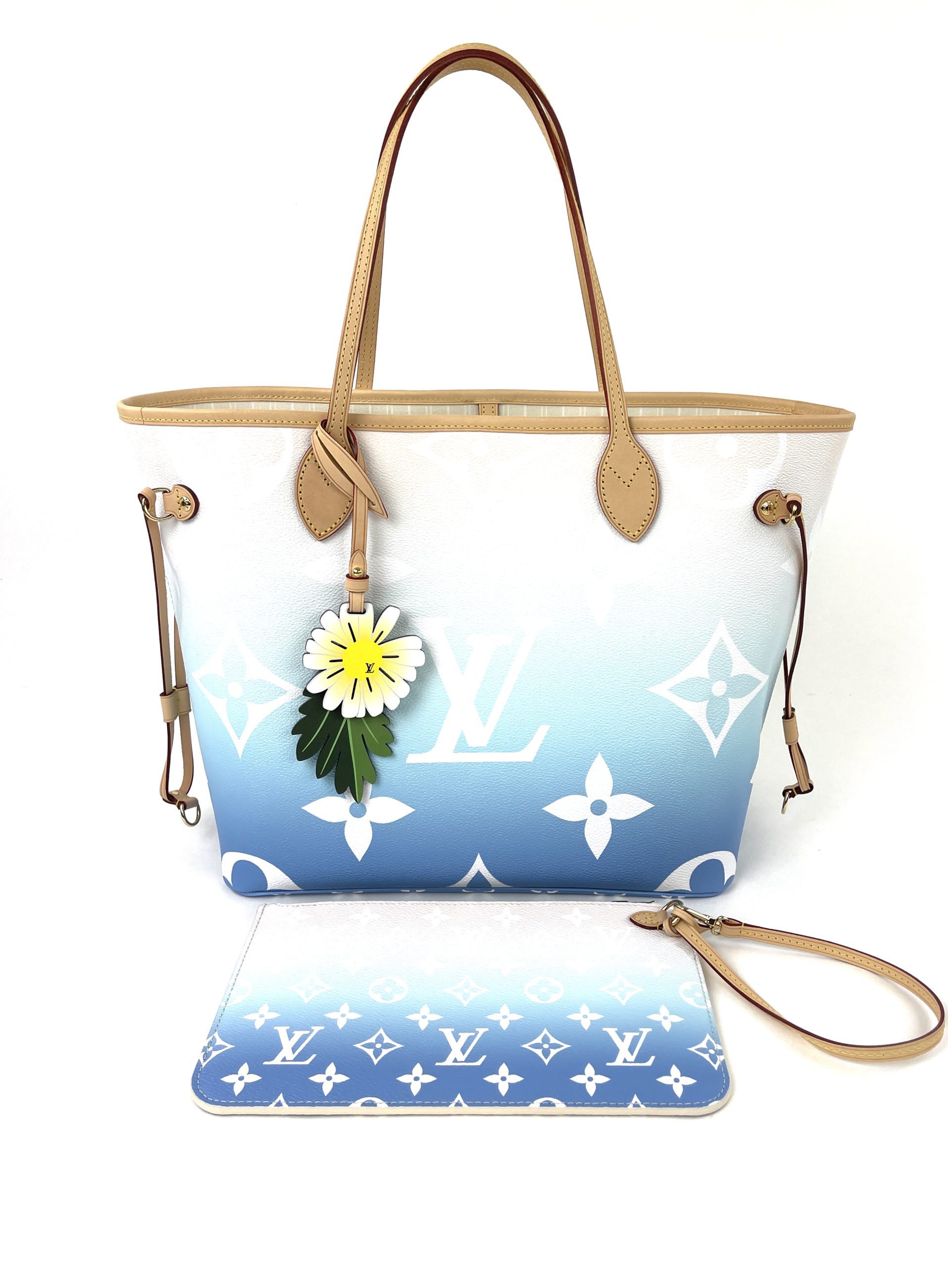 Louis Vuitton Neverfull By Pool Bleu MM Giant Monogram - A World Of Goods  For You, LLC