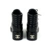Chanel Black Two Tone Duffle Boots 5