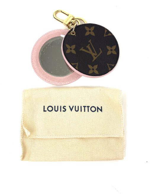 Louis Vuitton Monogram Mirror Bag Charm Key Holder Rose Ballerine 6