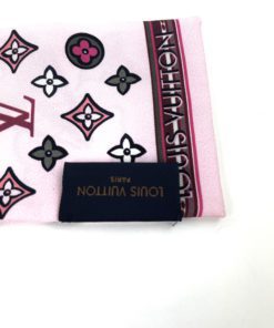 Louis Vuitton Silk Monogram Street Bandeau Rose