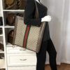 Gucci Large Beige/Tan GG Coated Canvas/Leather Ophidia Tote Bag with pouch 3