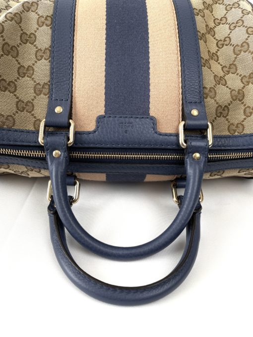 Gucci GG Boston Bag Blue and Pink 26