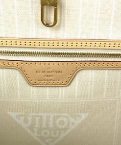 Louis Vuitton Neverfull By Pool Bleu MM Giant Monogram