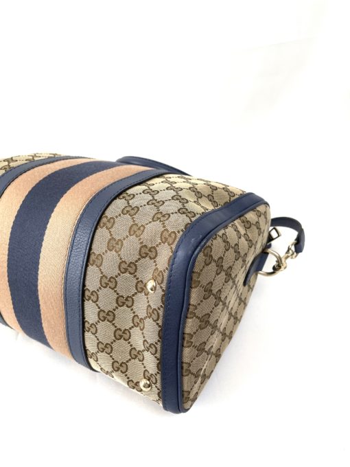 Gucci GG Boston Bag Blue and Pink 23