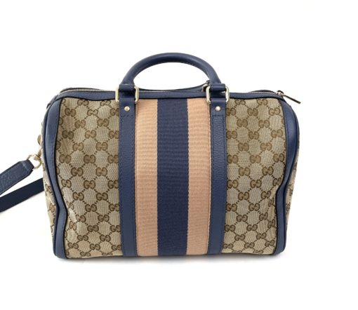Gucci GG Boston Bag Blue and Pink 13