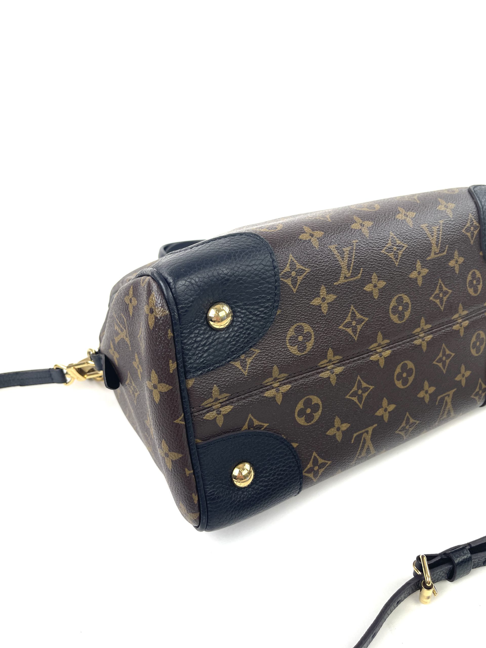 Louis Vuitton Monogram Noir Retiro NM 2way Bowler Bag 193lv83