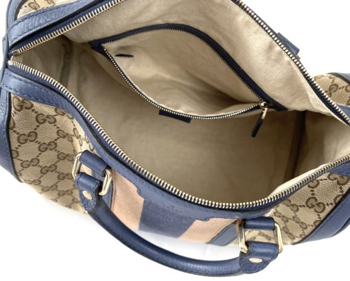 Gucci GG Boston Bag Blue and Pink 12