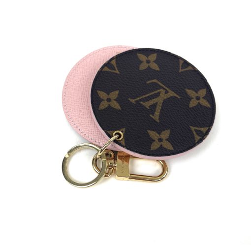 Louis Vuitton Monogram Mirror Bag Charm Key Holder Rose Ballerine 4