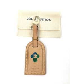 Louis Vuitton Vachetta Luggage Tag with Vivienne Stamp