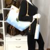 Louis Vuitton Neverfull By Pool Bleu MM Giant Monogram 4