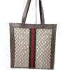 Gucci Large Beige/Tan GG Coated Canvas/Leather Ophidia Tote Bag with pouch 7