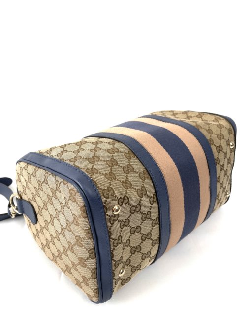Gucci GG Boston Bag Blue and Pink 22