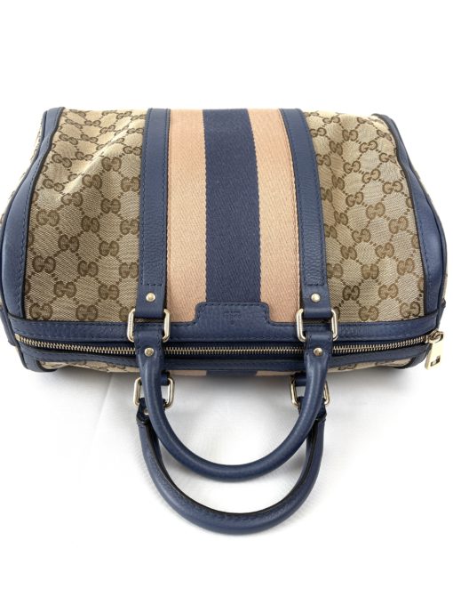Gucci GG Boston Bag Blue and Pink 25