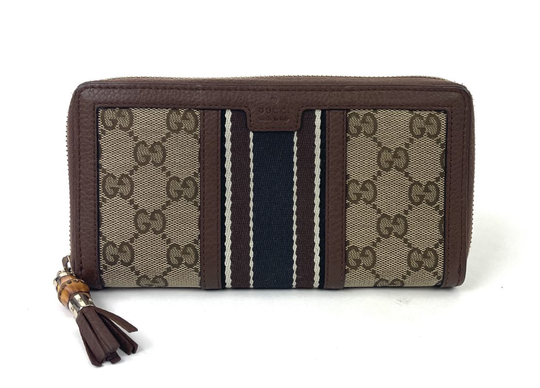 Gucci Microguccissima Taupe Leather Wallet With ID Window - A World Of  Goods For You, LLC