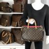 Louis Vuitton Monogram Pallas MM with Hot Pink 7