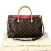 Louis Vuitton Monogram Pallas MM with Hot Pink 3