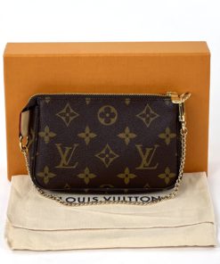 Louis Vuitton Monogram Mini Pouchette Accessories with Box