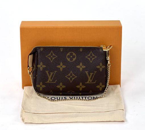 Louis Vuitton Monogram Mini Pouchette Accessories with Box