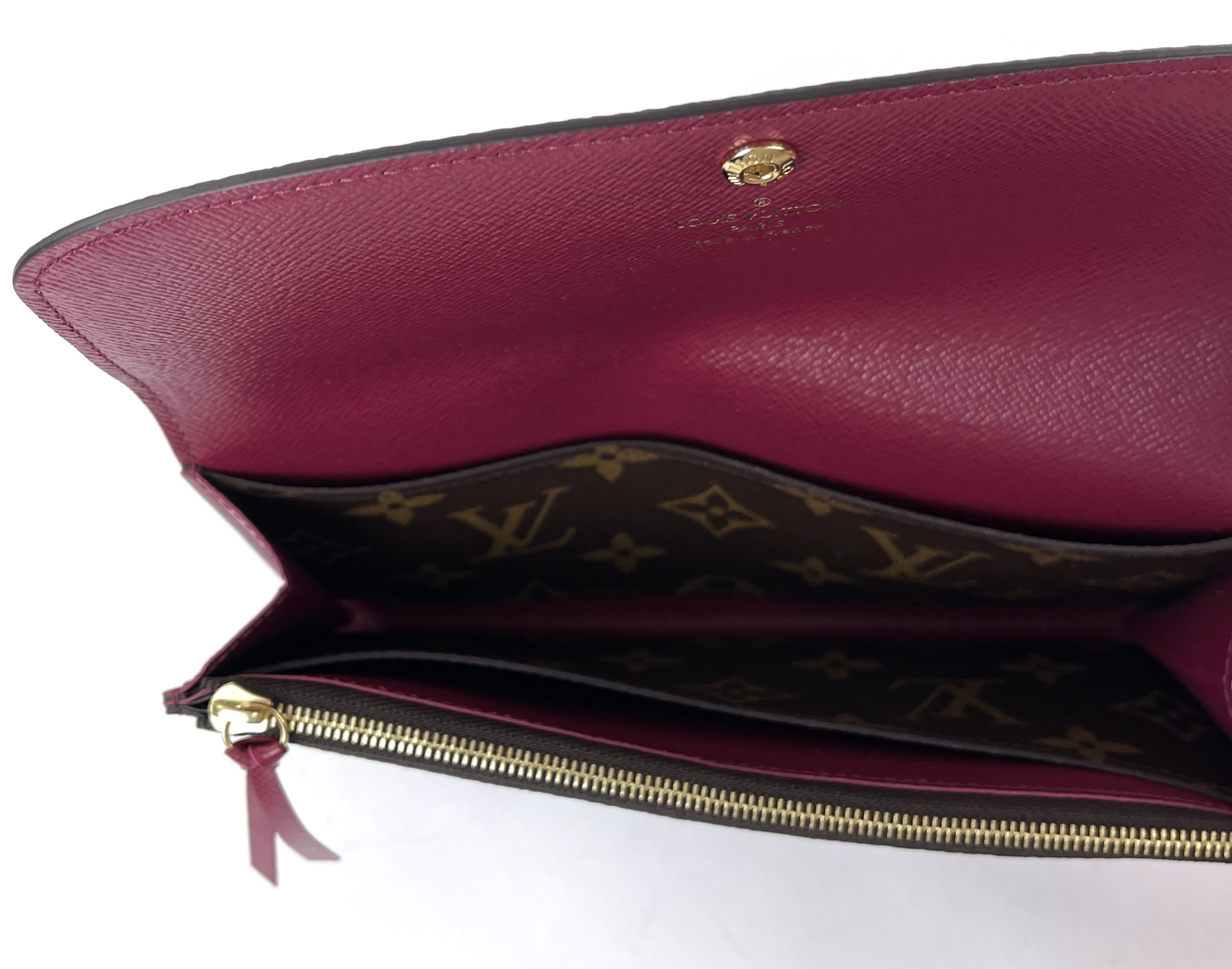 Louis Vuitton, Bags, Louis Vuitton Emilie Wallet With Fuchsia Interior