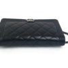 Chanel Black Lambskin Bag – Quilted Leather Boy WOC 12